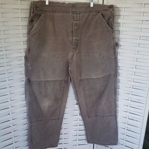 Carthartt Vintage Men's Brown Work Overall Pants Size 42